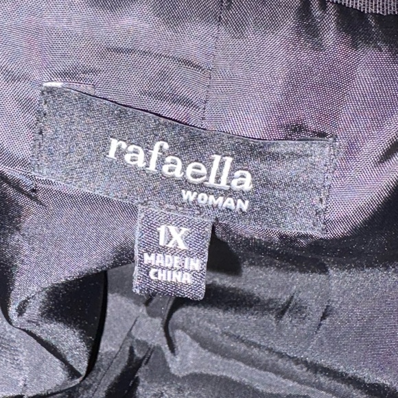 Rafaella Women's Elegant Black Trench Swing Coat - Picture 3 of 8